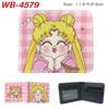 Sailor Moon Coin Purse Full Color Print Short Card Holder Anime Wallet for Men Women 1pcs