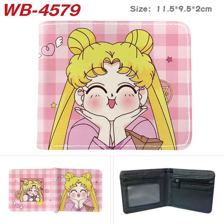 Sailor Moon Coin Purse Full Color Print Short Card Holder Anime Wallet for Men Women 1pcs