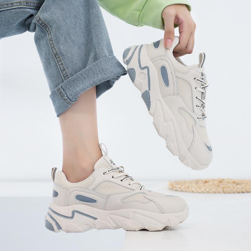 Весна и лето Новые Ins Tide Students Толстая подошва Универсальные повседневные спортивные туфли