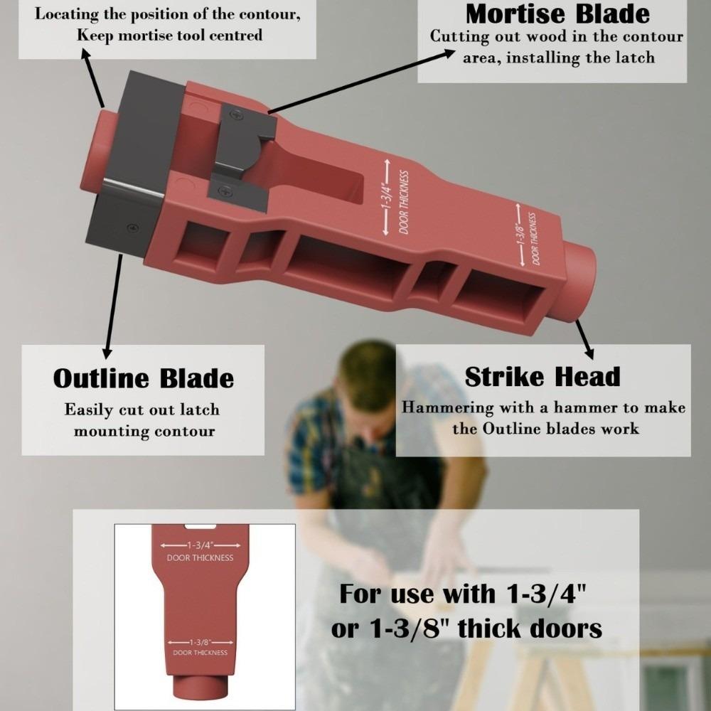 Precision Jig Door Latch Mortise Tool Door Lock Installation Kit Professional Installation