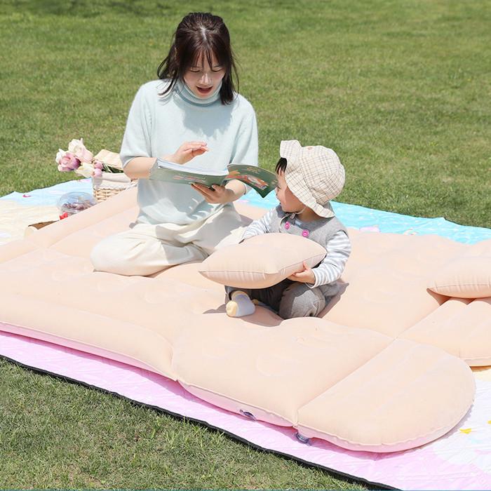 Автомобильный воздушный надувной дорожный матрас-кровать, универсальный для заднего сиденья, многофункциональный диван, надувная подушка для кровати, коврик для кемпинга на открытом воздухе с воздухом