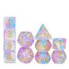 Cusdie 11 шт. Спиральные кубики DND Двухцветный набор кубиков D&D D4 D6 D8 D10 D% D12 D20 Многогранные кубики для Ролевых игр Настольные игры