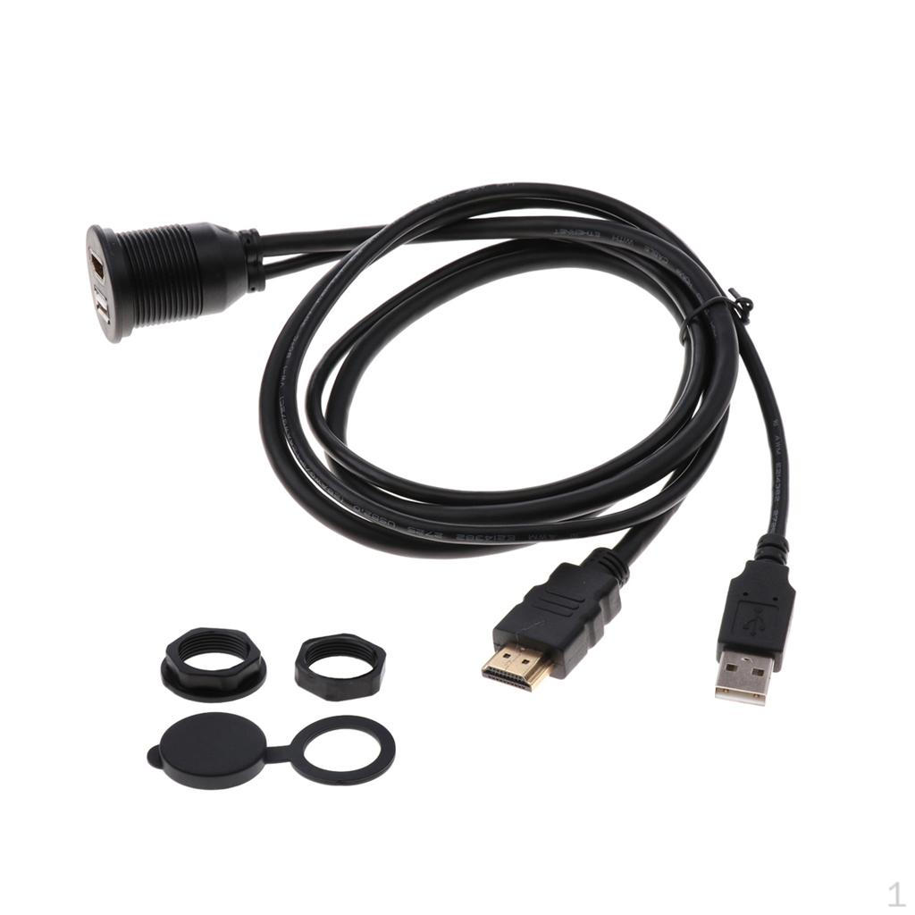 Прочный автомобильный USB 2.0 - AUX кабель