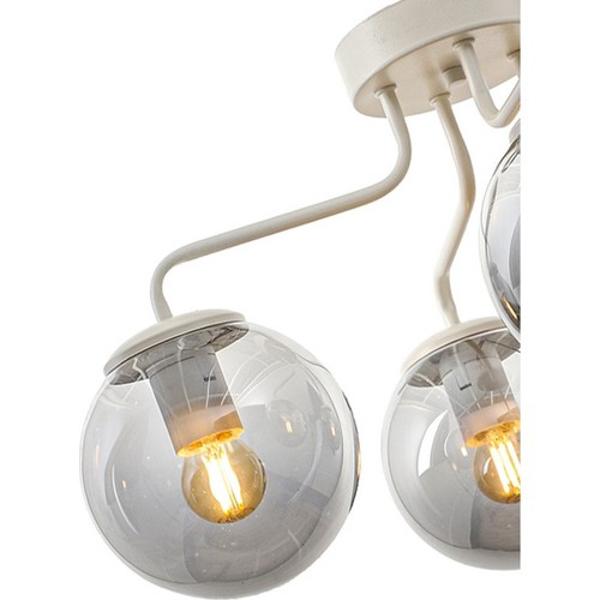 Glop 4 шт. Люстра из белого дымчатого стекла