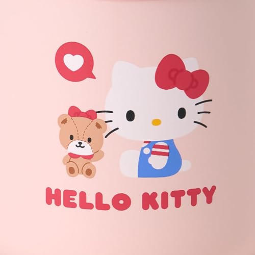 Sanrio Stainless Mug with Lid Hello Kitty Body: Stainless steel copper (acrylic resin coating) Lid (spout)/Handle: Polypropylene Packing/Bottom: