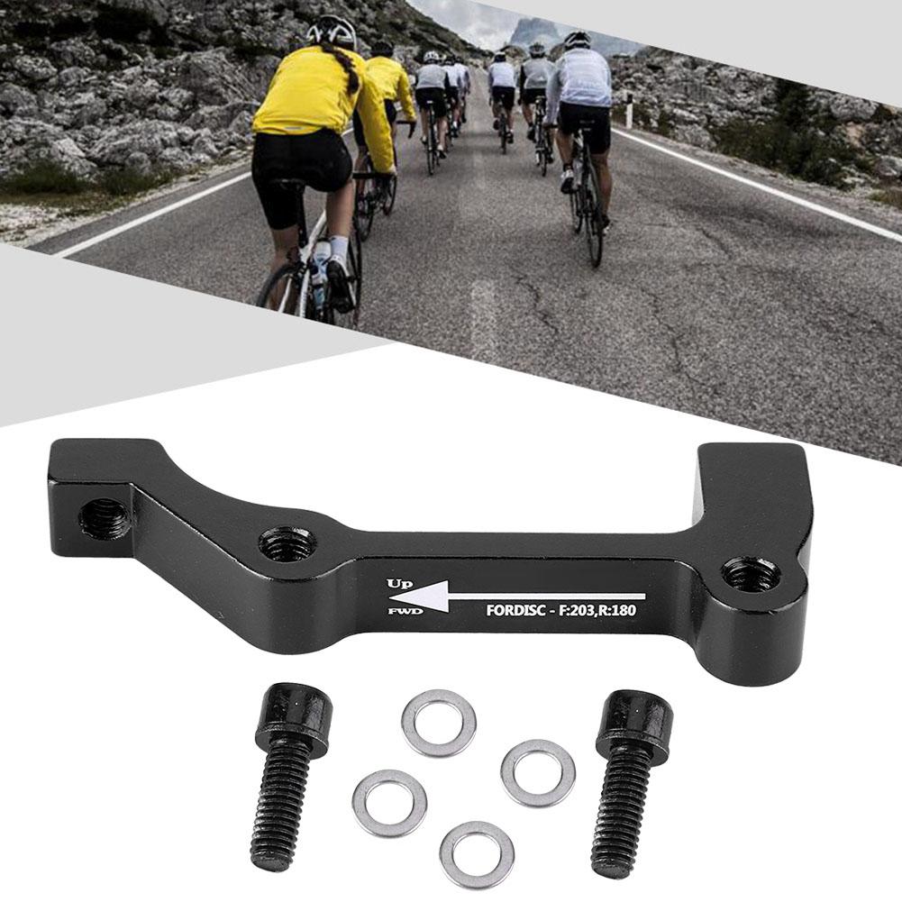 1pcs Bike Disc Bicycle Brake Mount Caliper Adapter PM A-F180 IS B-F203/R180 (B-F203/R180 Black)