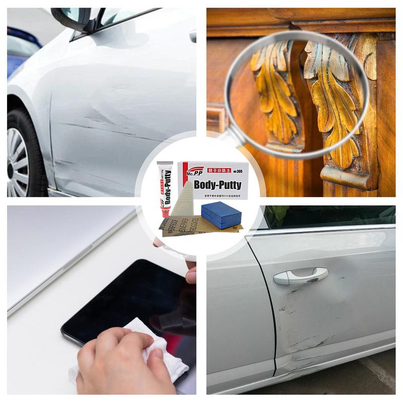 Набор для ремонта глубоких царапин для автомобилей, автомобильная шпатлевка для кузова, шпатлевка для удаления царапин с автомобиля, набор для легкого ремонта царапин на автомобиле.