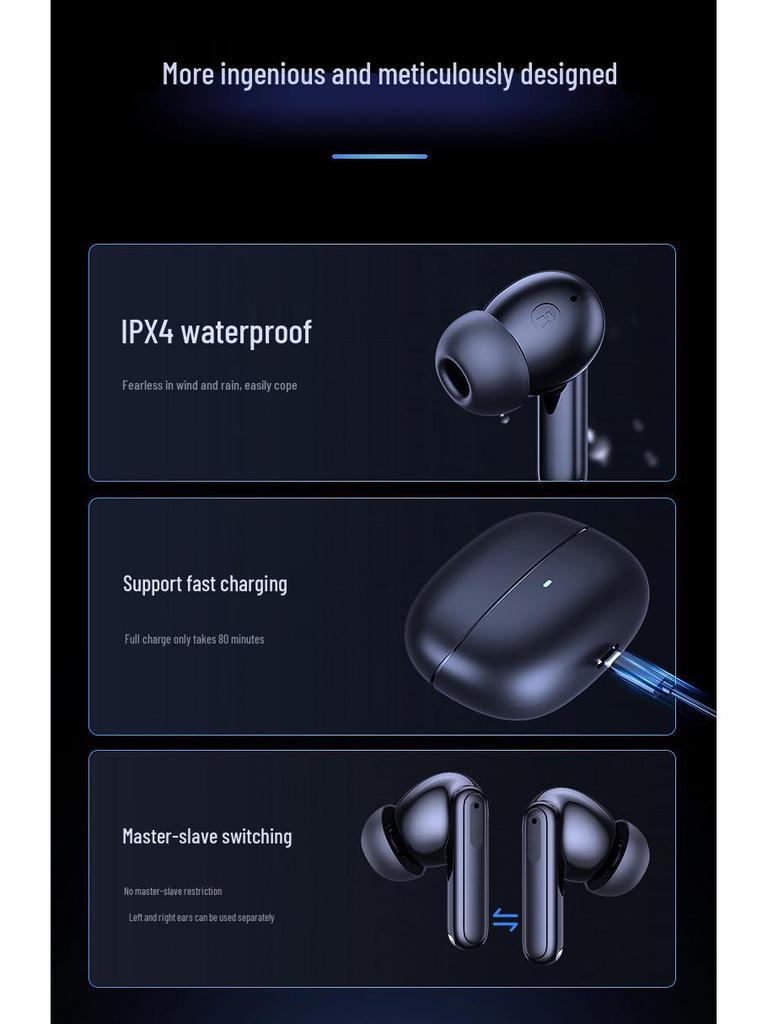 XY17 TWS Sports ANC Wireless Earbuds with Long Battery Life