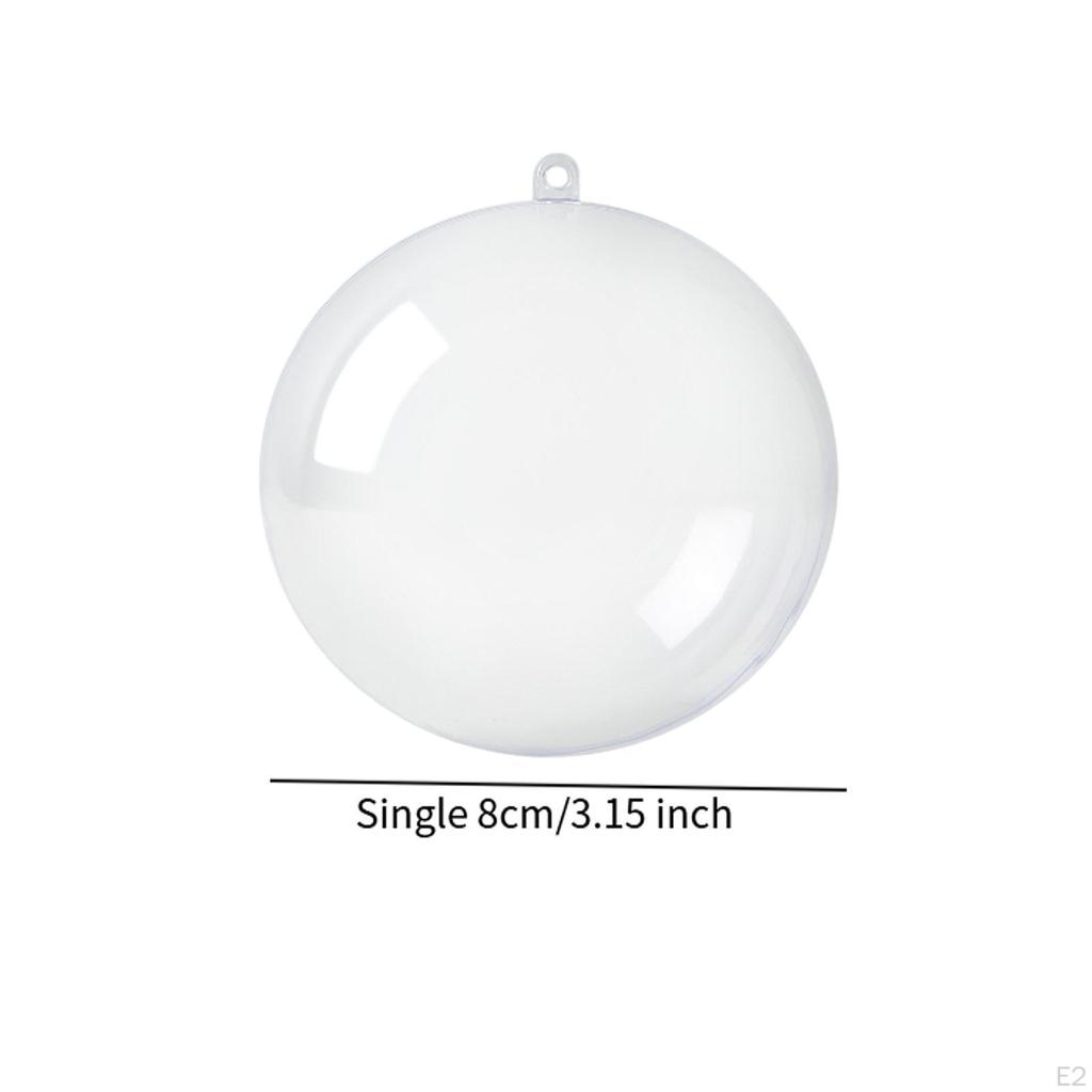 10Pcs Christmas Tree Decorations Decorative Xmas Balls Baubles Versatile Clear Decors Charm