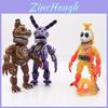 Уникальный набор из 6 шт. Фигурки Fnaf Five Nights At Freddy's ПВХ со светом Коллекция