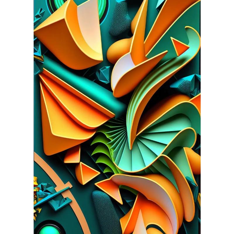 Nordic Abstract Geometric Canvas Prints Modern Aesthetic Wall Art for Living Room Gallery Decor