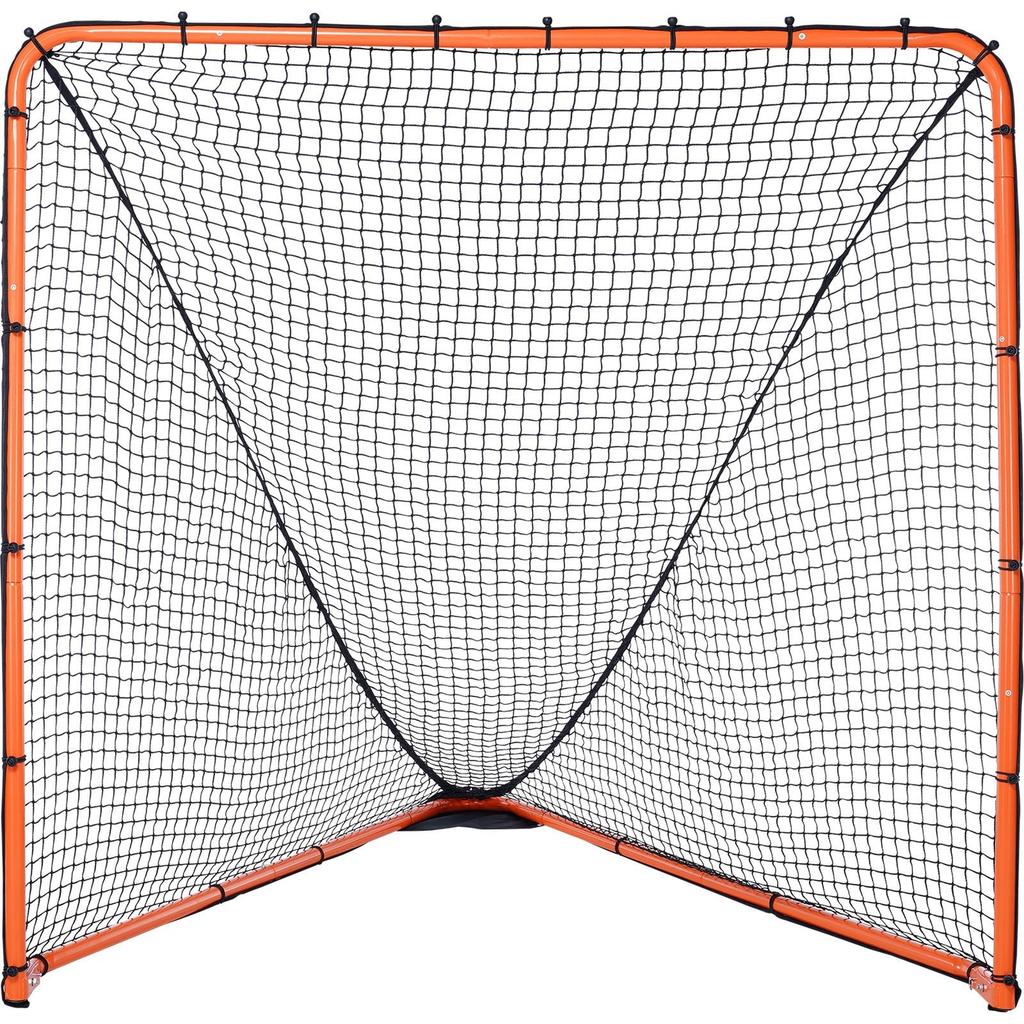 Lacrosse Goal, 6' x 6' Lacrosse Net, Folding Portable Backyard Lacrosse Training Equipment, Steel Frame Training Net, Quick & Easy Setup Lacrosse