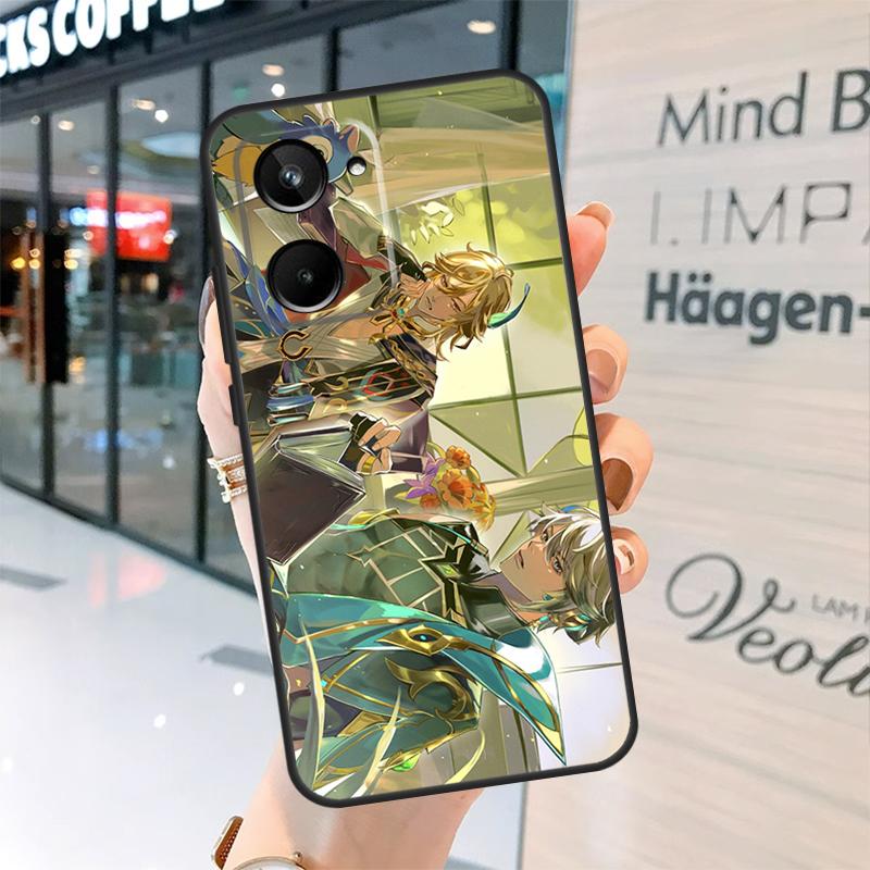 Чехол Genshin Impact Alhaitham Kaveh для Realme C55 C33 C35 C31 C30 C25 C21Y C15 C11 GT Neo 5 3 2 2T 3T 8 9 10 11 Pro Plus