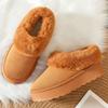 Women's Shoes 2025 Autumn and Winter New Platform Snow Boots Casual Warm Platform Bread Shoes Velvet Warm Cotton Shoes