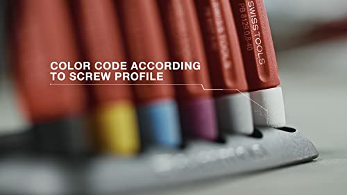 PB SWISS TOOLS Набор электронных отверток Torx PB 8627 | 100% Сделано в Швейцарии | Набор из 4 прецизионных отверток для винтов Torx размеров T8 T9 T10 T15 с B