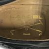 Vintage/LANCEL POLO CUP/Leather Full Brogue Wingtip Shoes/24.5/Black/BLACK/Closed Lacing Business Dress Shoes(USED)