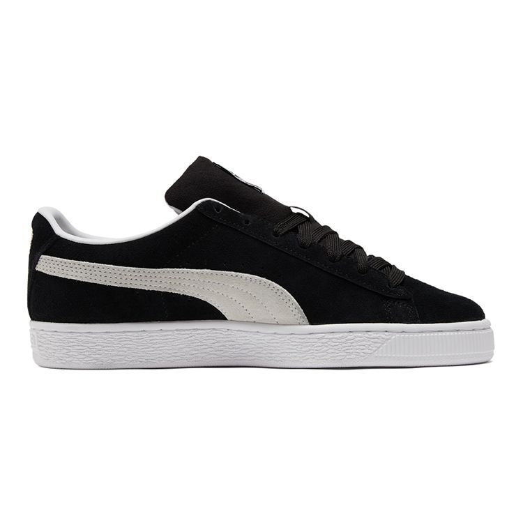 Puma Suede Classic 21 Jr Black White Kids Sneakers 380560-01