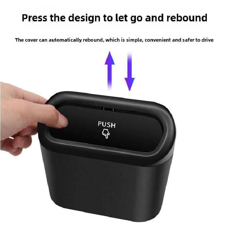 For Toyota Avalon XX30 Yaris XP90 2005~2012 Car Interior Sundries Tidying Trash Can With Lid Durable Leak-proof Mini Accessories