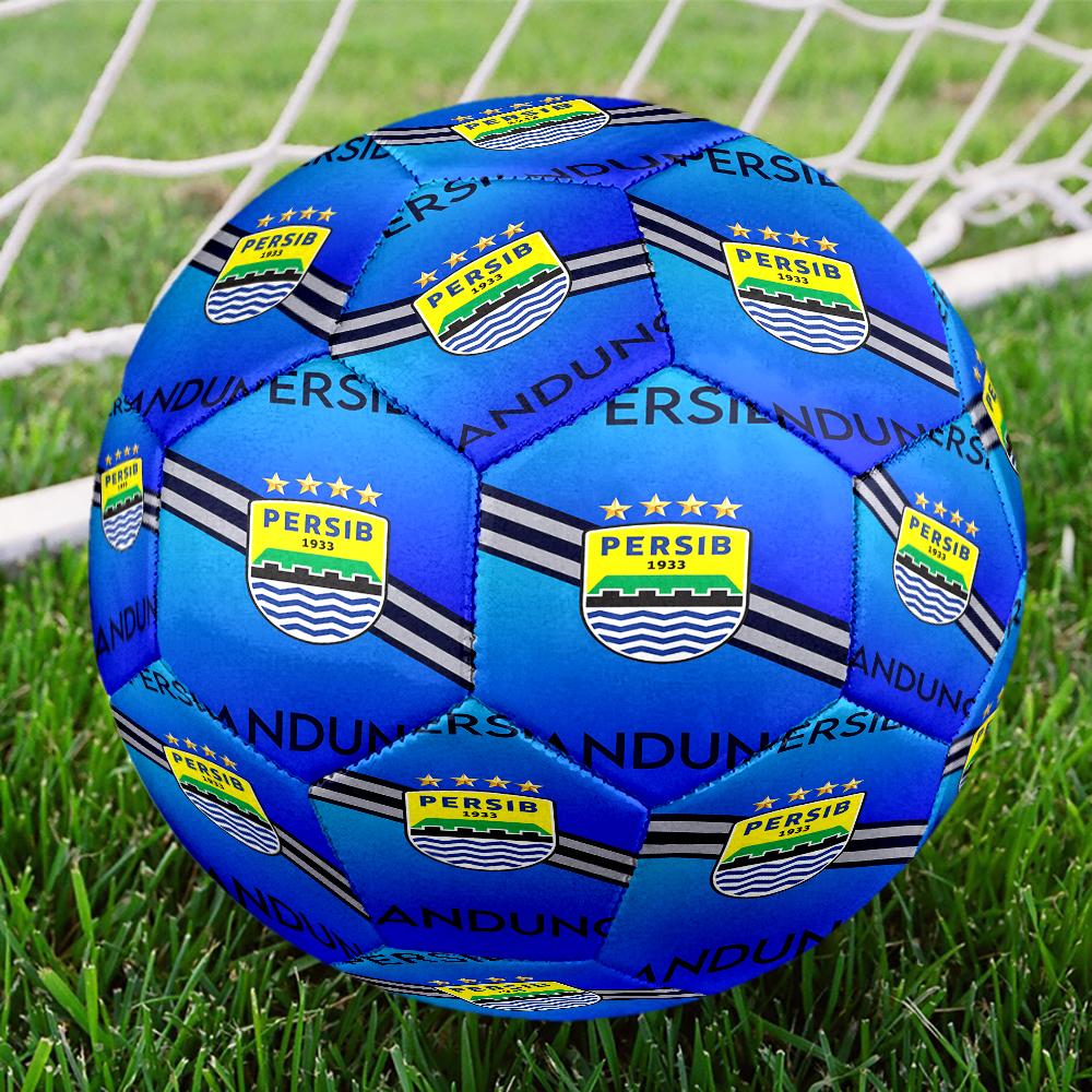 Persib Bandung Football Crest Size 5 Soccer Ball,Indoor/Outdoor Suitable for Training Matches Tournaments Practice Games Perfect Gift for Fan