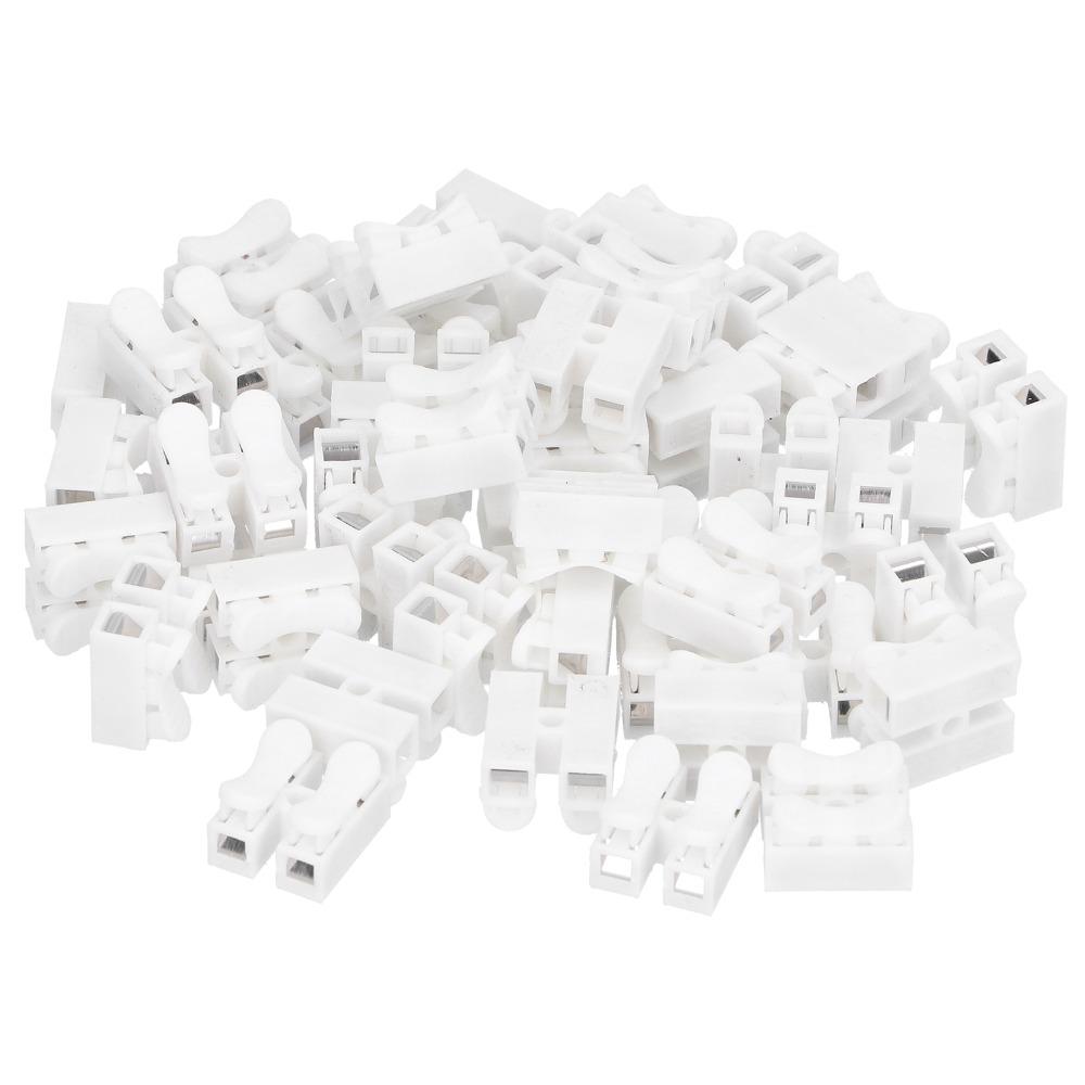 200PCS 250V CH-2 Connectors 10A Quick Connector Cable Clamp For Industrial Electrical Motors Wiring