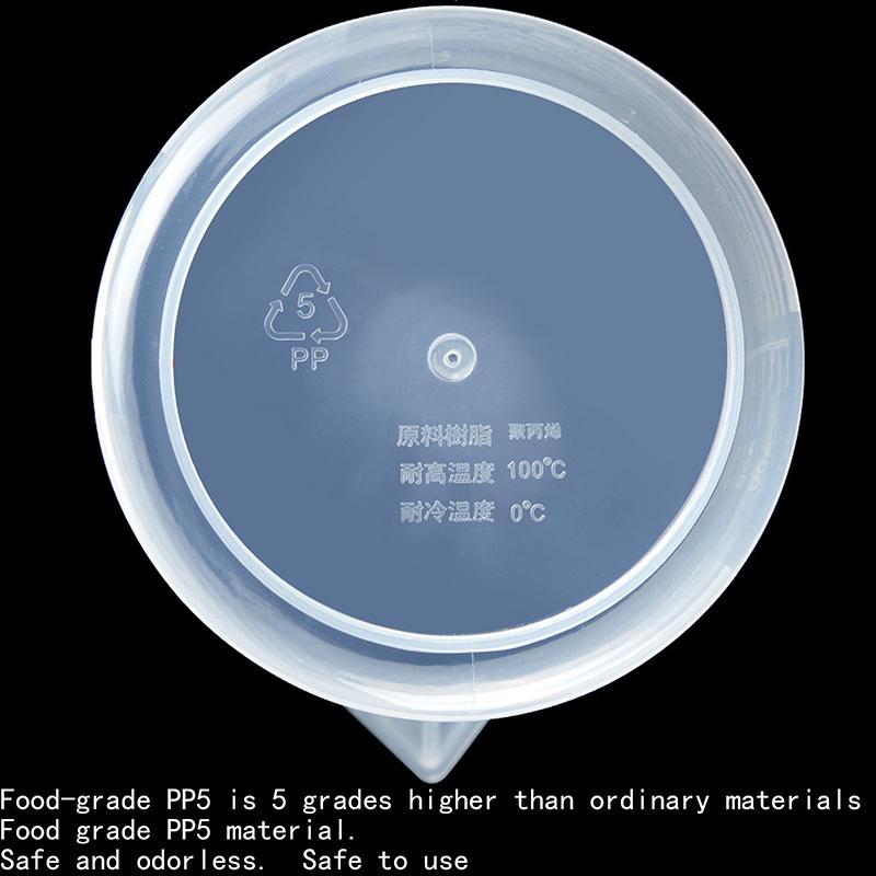 1PC 1000ML Non-stick Silicone Measuring Cup Food Grade Household Graduated Cups Kitchen Baking Measuring Tools High Volume