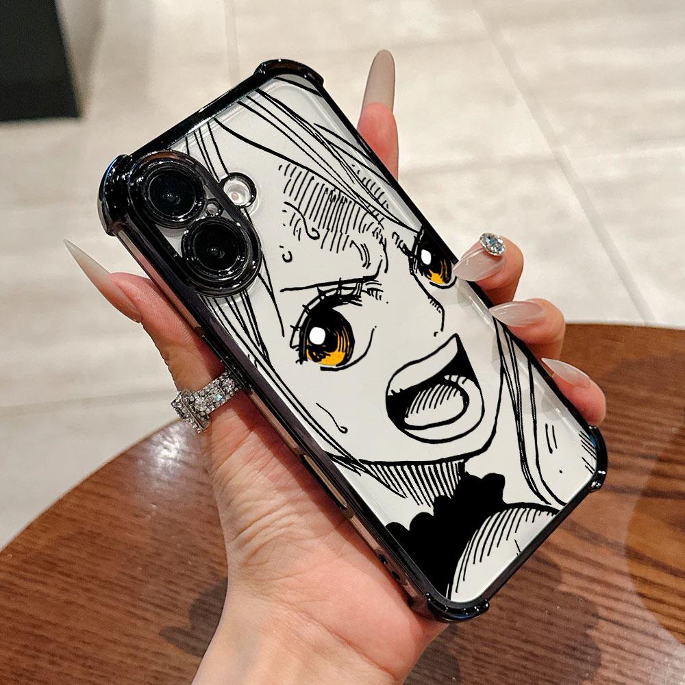 Мягкий чехол с персонажами One Anime Piece для iPhone 17 Pro 16 15 14 13 12 11 Pro Max Чехол 17 Plus 17E 16E 17Air Силиконовая крышка для телефона