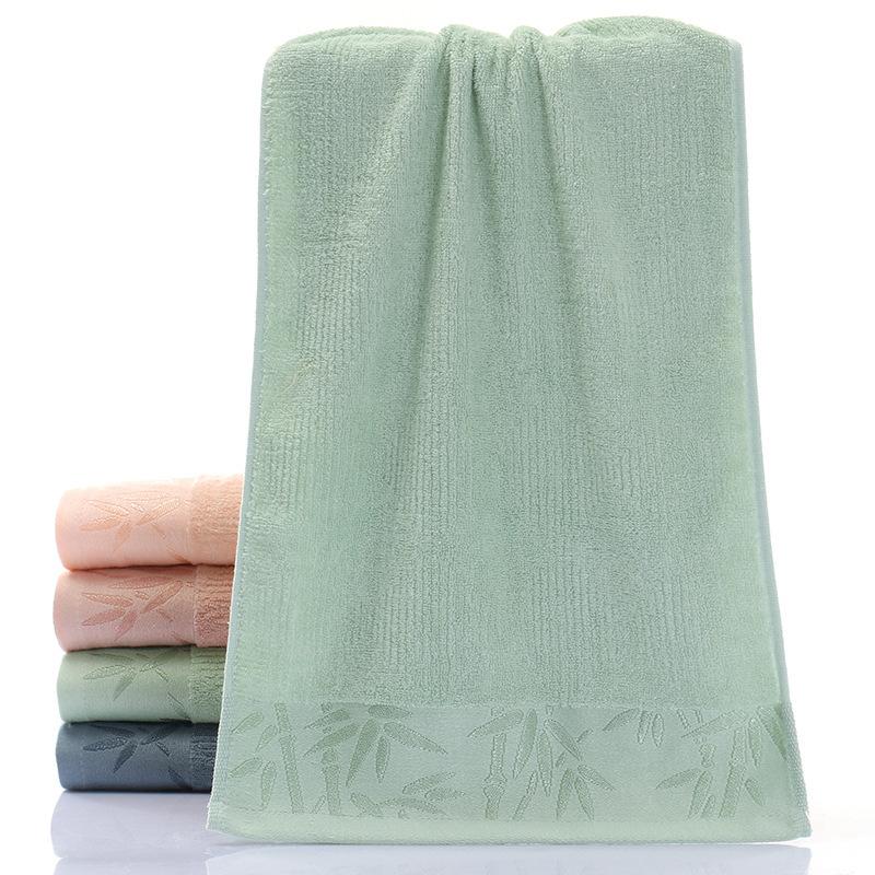 Bamboo Fiber Face Towel Household Bathing Towels Rectangle Good Absorption Soft Towels for Home Bathroom