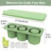 Ice Cube Tray for 30oz Cup Tumbler 30oz Cup Cylinder-Shaped Silicone Ice Mold with Lid 30oz Cup Accessories
