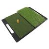 Спортивный тренировочный коврик 2 в 1 PP Turf портативный бункерный тренировочный коврик для помещений и улицы