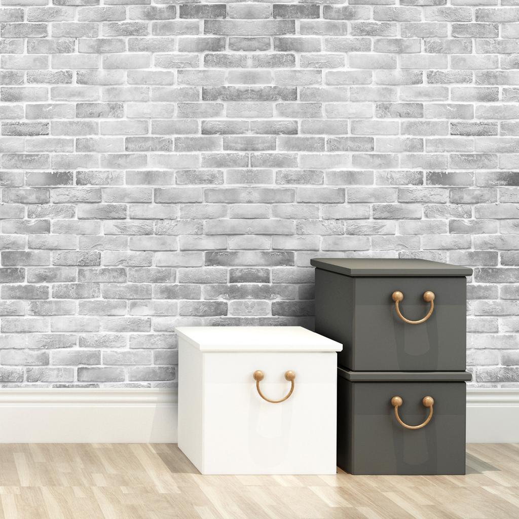 Бесшовные обои для гостиной и спальни с кирпичной стеной(45см*300см)