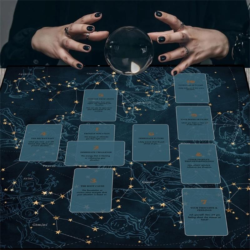 Скатерть для гадания Астрология Скатерть для Таро Гадания Скатерть для алтаря Аксессуары для настольной игры для гаданий