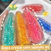 2Pcs Fake Corn Squeeze Toy Anxiety Stress Relief Transparent Corn Pinch Sensory