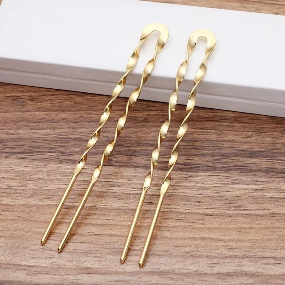 Metal Hair Pins Vintage Hair Clip Forks Durable Hairpin Jewelry  for Women Updos