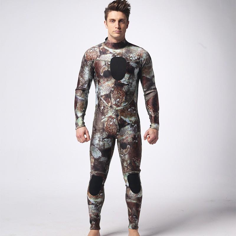 3mm Full Body Camo Wetsuit Diving Surfing Swimming Water Sports Warmth Protection Women Adult S-XXL