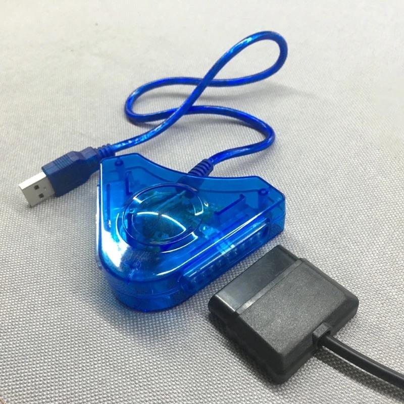 Двойной USB-адаптер, кабель-конвертер для Sony PlayStation 1/2 PS One PSX, проводной контроллер, геймпад, джойстик для ПК, ноутбука