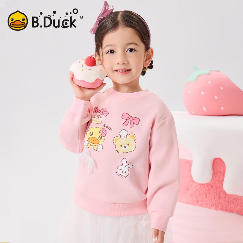 Детская толстовка с длинным рукавом и мультяшным принтом B.Duck для девочек