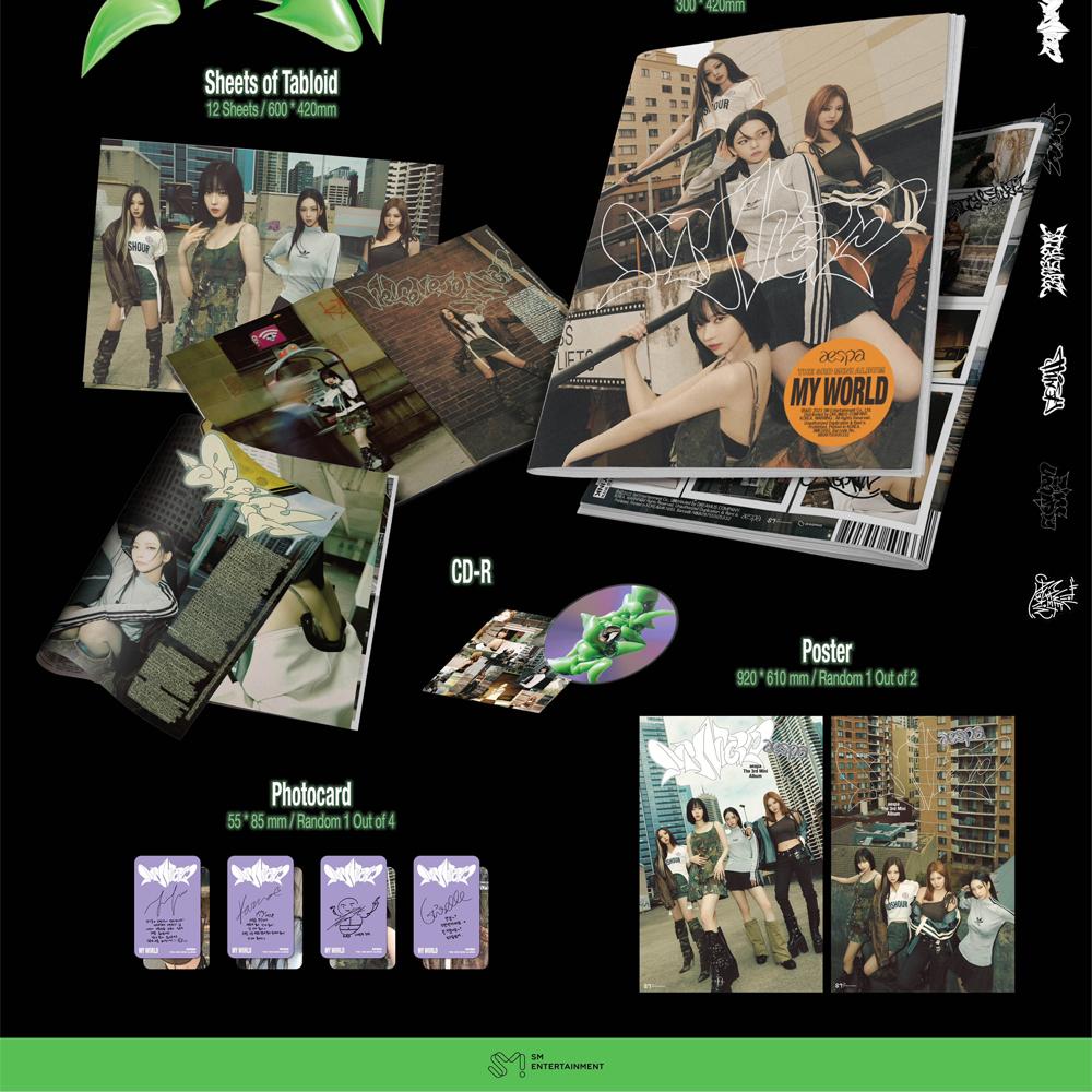 aespa MY WORLD (3rd Mini Album) [TABLOID VER.]