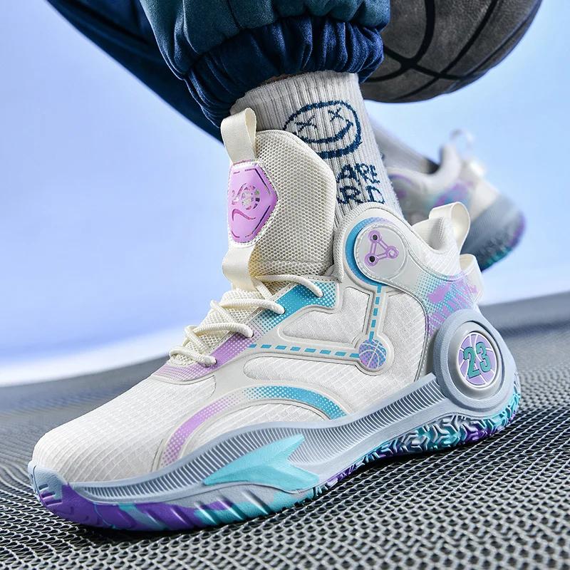 Мужские баскетбольные кроссовки для тренировок на спортивном поле, нескользящие, студенческие, оригинальные дышащие кроссовки для спорта на открытом воздухе, мужские баскетбольные кроссовки