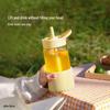 Buydeem Large Capacity Straw Glass Tumbler