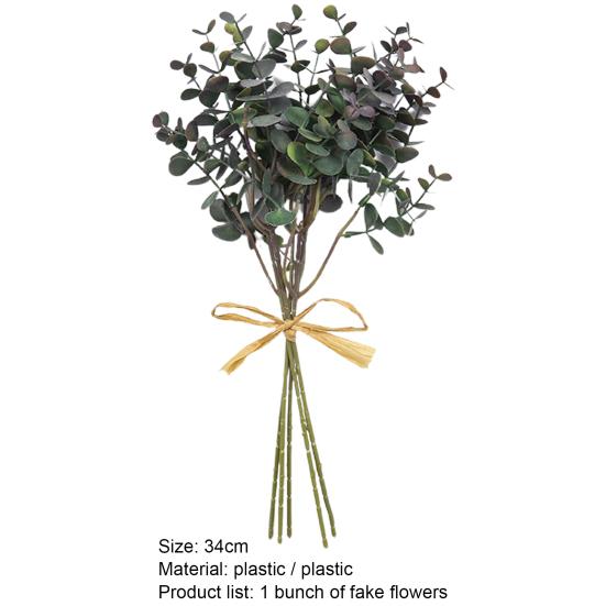 Pretty Artificial Eucalyptus Leaves Stems Decor Unique Lightweight Faux Eucalyptuses