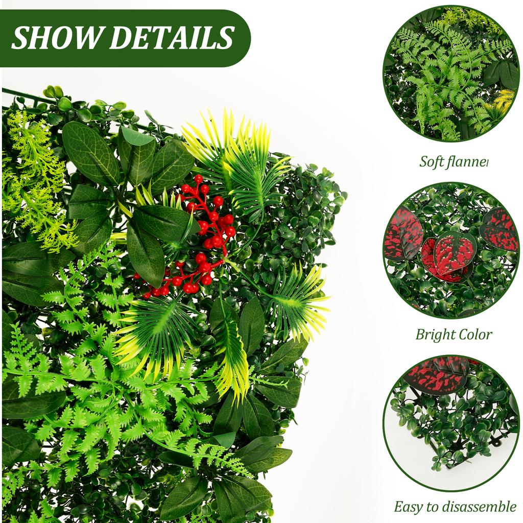 Панель для стены из искусственных растений сделай сам, пластиковая подвесная трава, фон, настенная панель, уличный искусственный экран для забора для конфиденциальности для дома, сада