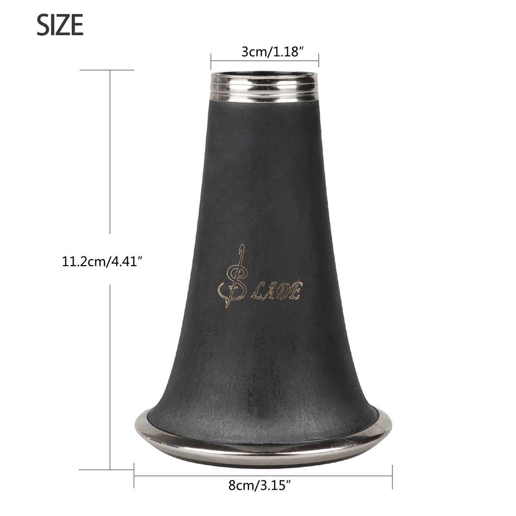 Clarinet Alloy Trumpet Bakelite Speaker Bells Mouth Clarinet Bells Mouth Woodwind Accessories Shockproof and Crack-Proof