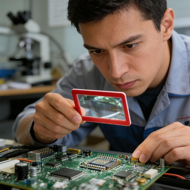 Пластиковая увеличительная карточка с 3-кратным увеличением для идентификации мелких деталей в электронике и поделочных проектах Работа с печатными платами