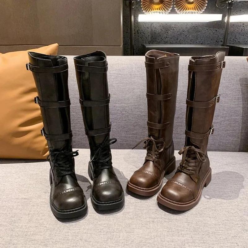 Мода 2024 Новая Женская Обувь Роскошный Дизайнерский Женский Летний Кожаный Бренд Женская Обувь Летние Сапоги Женские Модные Ботильоны Женские