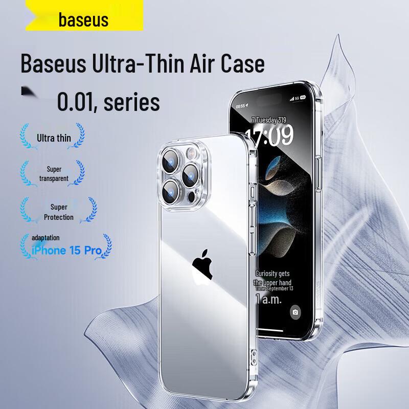 Baseus Прозрачный противоударный мягкий ТПУ чехол для телефона для iPhone