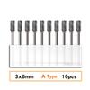10PCS 3x6mm  Carbide Burrs Rotary Drill Grinder Carving Bit Double Cut Hand Tools Power Tool Accessories Household Supplies