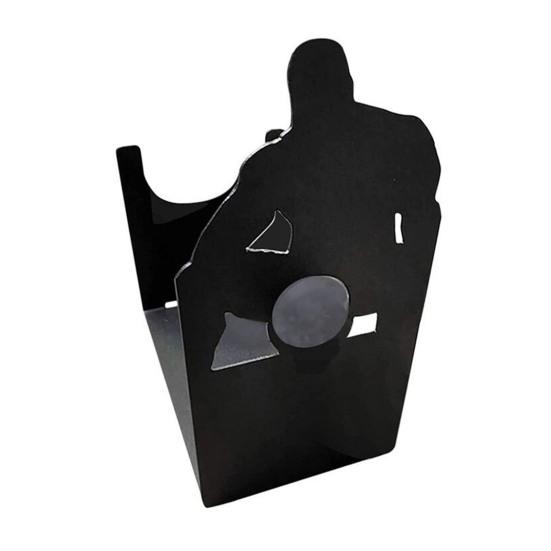 Muscular Man Wine Bottle Holder Black Metal Wine Display Stand Countertop Freestanding Wine Storage Rack Funny Adult Tabletop Centerpiece