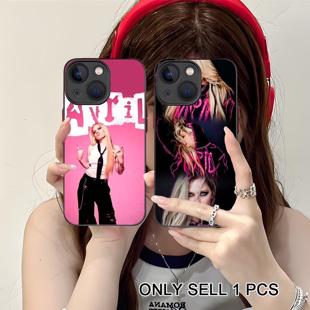 Силиконовый чехол для мобильного телефона Avril Lavigne для iPhone 17 16 15 14 13 12 11 X XR XS Air Pro Max Plus Mini Цветная обложка