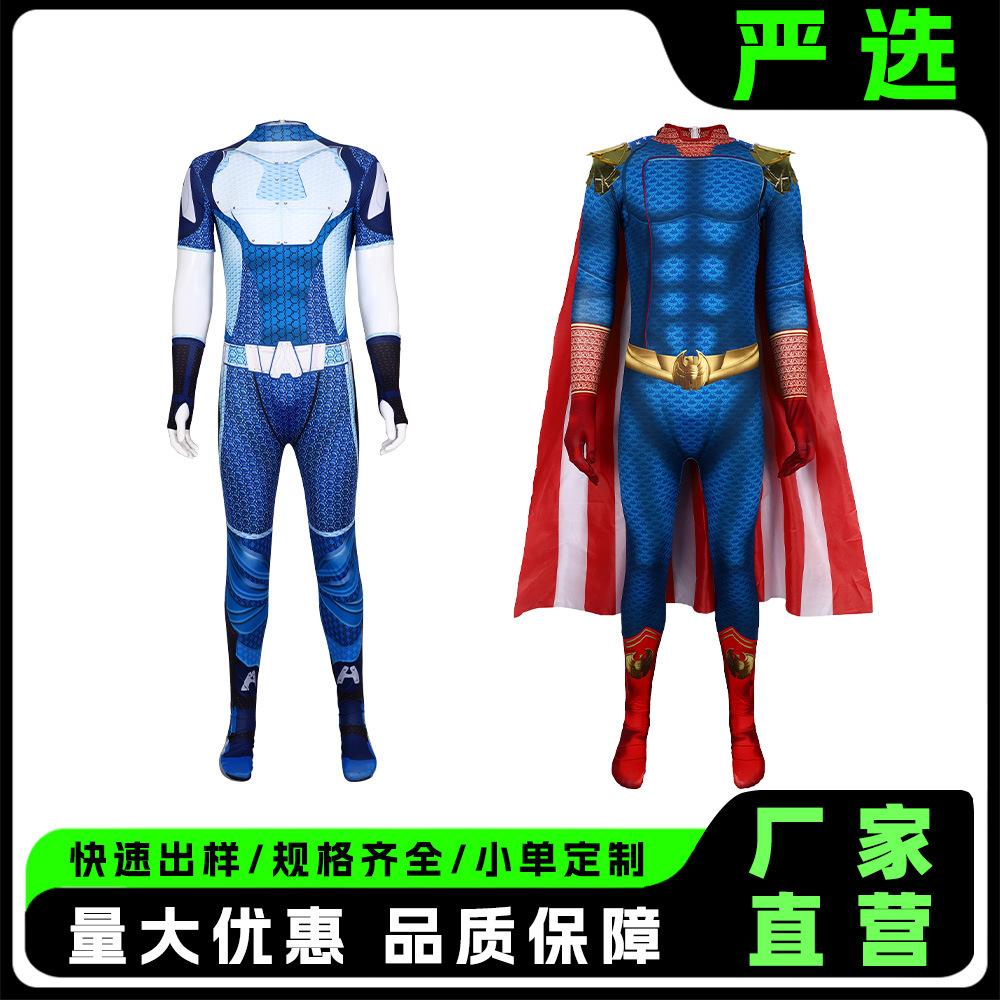5 Black Robe Picket Motherland Cosplay Costume Superhero Stage Performance Costume Cloak