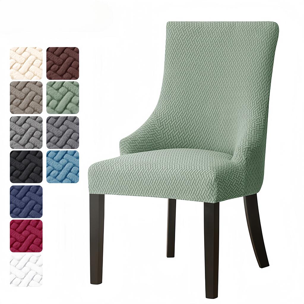 Эластичный жаккардовый Т-образный чехол для европейского мягкого кресла, чехол для кресла для отдыха, для дома, отеля, обеденного кресла, чехол для небольшого кресла